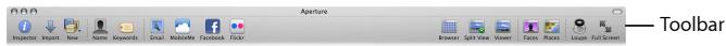 APPLE APERTURE 3 - Exploring the Toolbar - 1