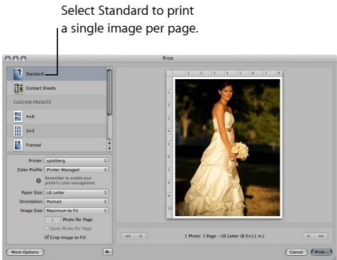 APPLE APERTURE 3 - Print a single image - 1
