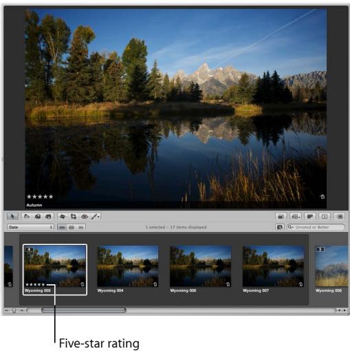 APPLE APERTURE 3 - Rate images - 1