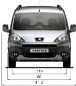 PEUGEOT PARTNER TEPEE - Dimensions - 2