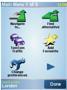 TOMTOM NAVIGATOR 6 - PDA/MOBILE NAVIGATION - Main menu - 1