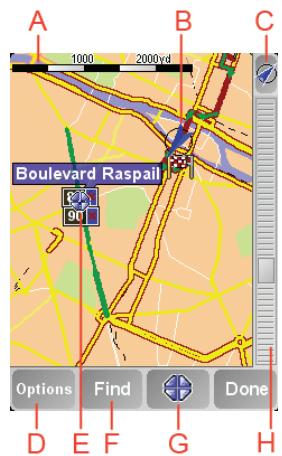 TOMTOM NAVIGATOR 6 - PDA/MOBILE NAVIGATION - Using the map - 1