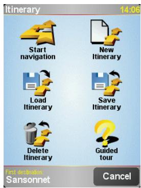 TOMTOM NAVIGATOR 6 - PDA/MOBILE NAVIGATION - Start using an Itinerary - 1