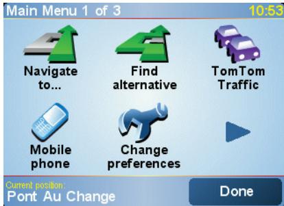 TOMTOM ECLIPSE AVN2227P - Main menu - 1