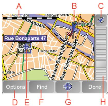 TOMTOM ECLIPSE AVN2227P - Using the map - 1
