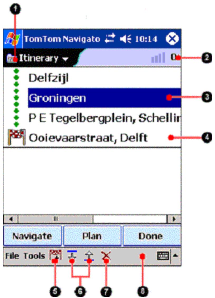 TOMTOM NAVIGATOR 3 - The Itinerary View - 1
