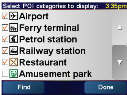 TOMTOM ONE 2ND EDITION - Enable/disable POIs - 2