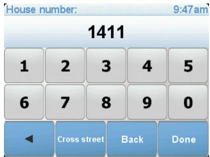 TOMTOM ONE VERSION 3 - Tap Street and house number. - 3