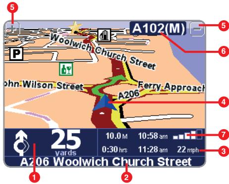 TOMTOM GO 700 - What's on the screen? - 1