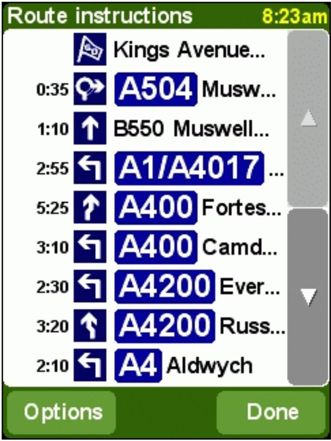 TOMTOM HP NAVIGATION PACK-IPAQ RZ1710/HX2110 - The route instructions - 2
