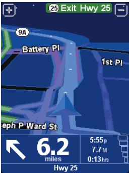 TOMTOM NAVIGATOR 5 - Utilisation des couleurs de nuit - 1
