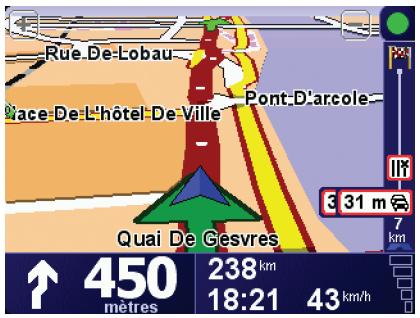 TOMTOM TOYOTA TNS400 - La barre trafic latérale - 1