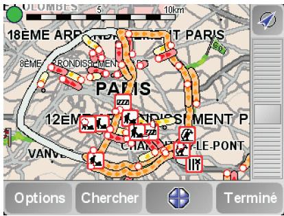 TOMTOM TOYOTA TNS400 - Vérifier les incidents de circulation dans notre région - 1