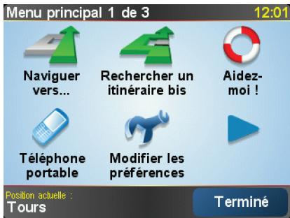 TOMTOM TOYOTA TNS400 - Menu principal - 1
