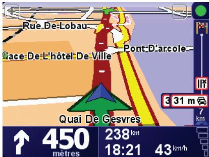 TOMTOM TOYOTA TNS400 - La barre trafic latérale - 1
