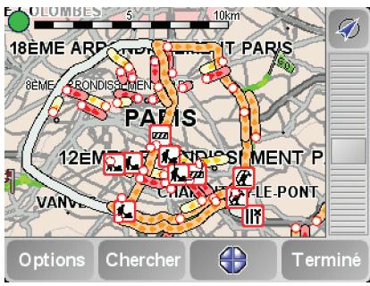 TOMTOM TOYOTA TNS400 - Vérifier les incidents de circulation dans votre région - 1