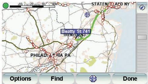 TOMTOM 920T - Checking traffic incidents in your area - 2