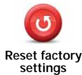 TOMTOM BLUE&ME - Reset factory settings - 1