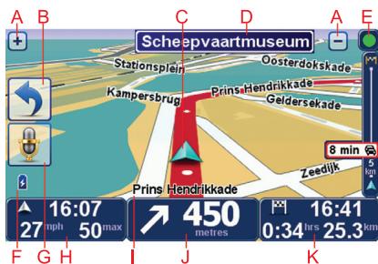 TOMTOM GO 550 - Visualizzazione di guida - 1