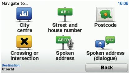 TOMTOM GO 550 - Tap Street and house number. - 2