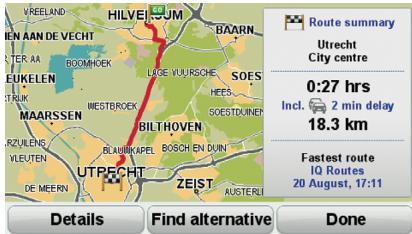 TOMTOM GO 750 - Route summary - 1
