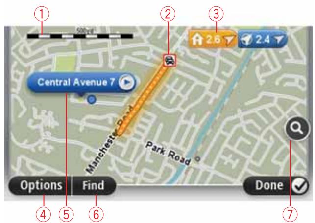 TOMTOM GO LIVE 825 - Afficher la carte - 1