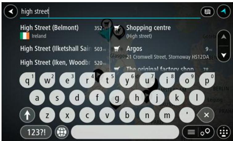 TOMTOM GO 40 - Planning a route to an address using search - 3