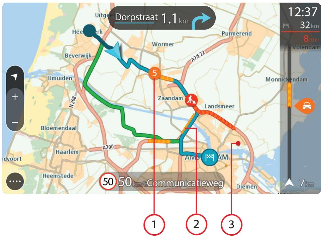 TOMTOM GO 50 - Looking at traffic on the map - 1