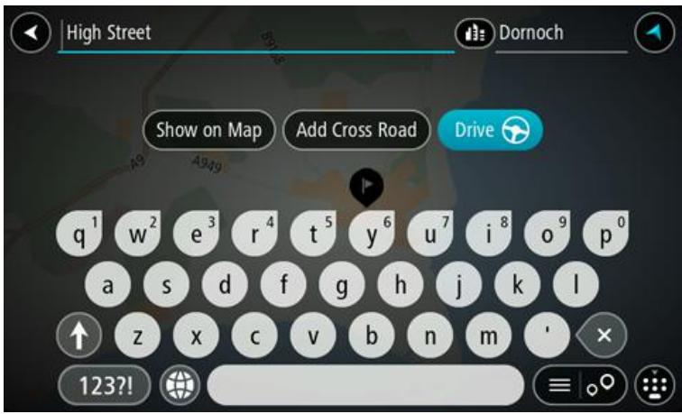 TOMTOM GO 60 - Planning a route to an address using search - 5