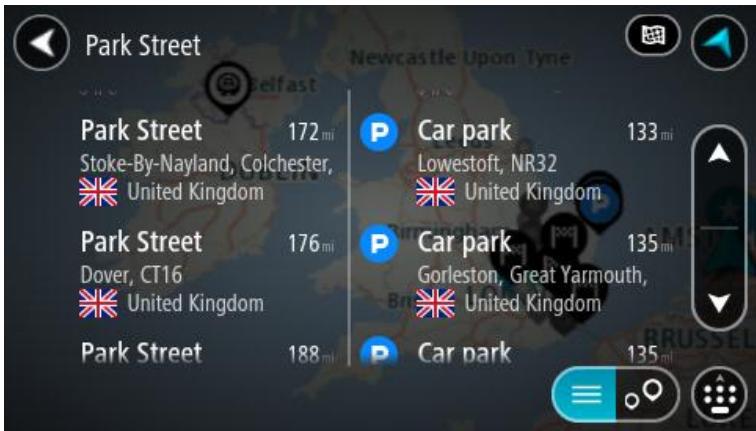 TOMTOM START 40 - Working with search results - 2