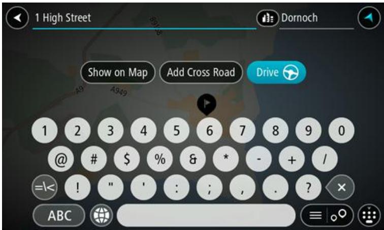 TOMTOM START 40 - Planning a route to an address using search - 6