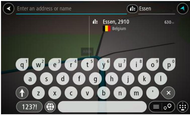 TOMTOM START 40 - Planning a route to an address using search - 11