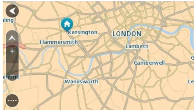 TOMTOM START 50 - Planning a route using the map - 1