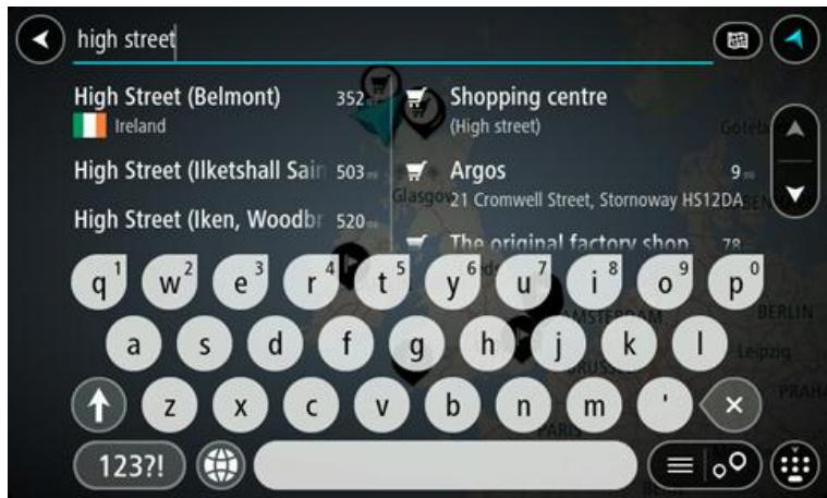 TOMTOM START 50 - Planning a route to an address using search - 3