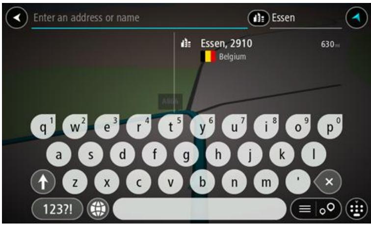 TOMTOM START 50 - Planning a route to an address using search - 11