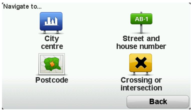 TOMTOM RIDER EUROPE 45 M - Tap Street and house number. - 1