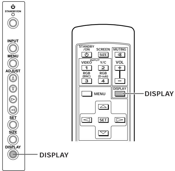 PIONEER PDP-502MXE - Pour vérifier les réglages - 1