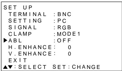 PIONEER PDP-502MXE - Press / to select ABL. - 1