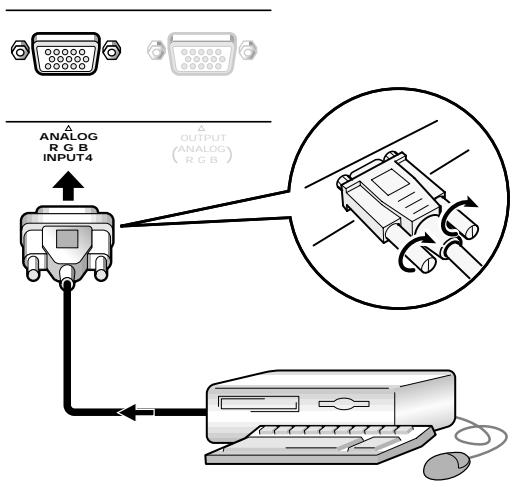 PIONEER PDP-502MXE - Aansluiten van eenAPE同步SYNC analoge RGB signalbron - 2