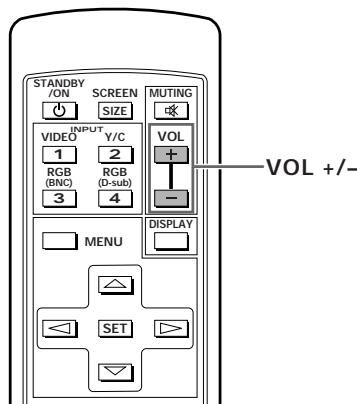 PIONEER PDP-502MXE - To adjust the volume - 1