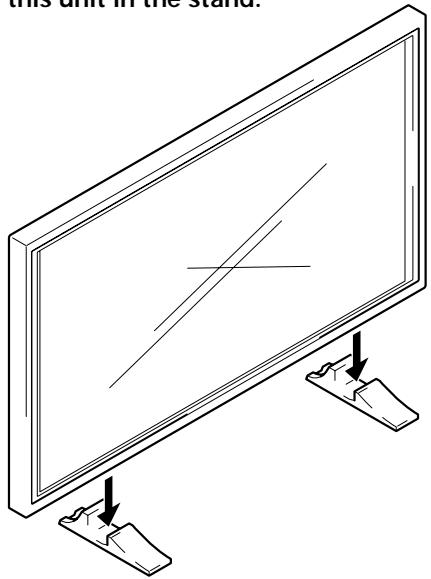 PIONEER PDP-502MXE - Installation using the supplied display stand - 4