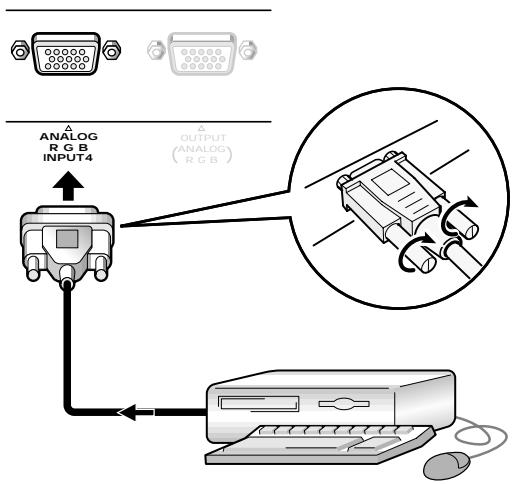 PIONEER PDP-502MXE - Anschluß einer analogen RGB-Signalquelle mit getrennten SYNC-Signal - 2