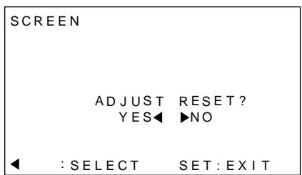 PIONEER PDP-502MXE - To reset SCREEN mode settings to the default - 1