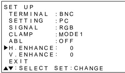 PIONEER PDP-502MXE - Duidelijkker makes van he PC beeld (H/V ENHANCE) - 2
