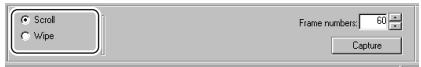PIONEER CD-PC1 - Click "Scroll" or "Wipe" to select the animation type to create. - 1