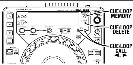 PIONEER CDJ-1000 - GEBRUK VAN HET CUE-PUNTEN/ LUS-PUNTEN GEHEUGEN - 1