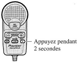 PIONEER CDX-P2050VN - Enregistrement d'un nom de mode audio (mode d'égalisation, position d'écoute) - 1