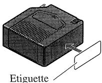 PIONEER CDX-P2050VN - Fixation de I'etiquette - 1