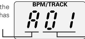 PIONEER CMX-5000 - Turn the BPM/TRACK dial to select the track number. - 1