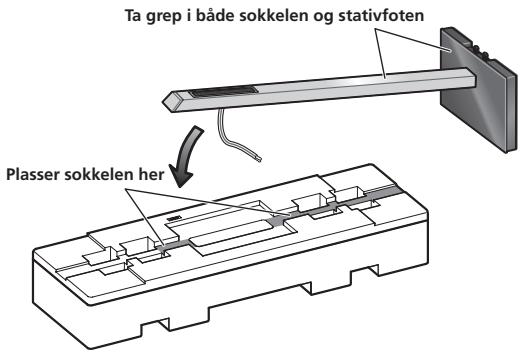 PIONEER CP-LX70 - Før høytalerledningen gjennom sukkelen og plasser sukkelen oppa stativfoten. - 3